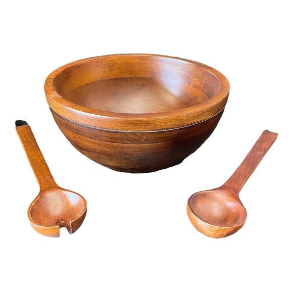 Pottery Barn Dining Pottery Barn Mango Wood Salad Bowl Serving